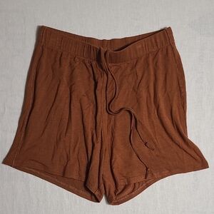 SKIMS NWT Super Soft Copper Drawstring Shorts Size Small